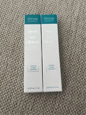 X2 Thrive Causemetics Liquid Lash Extensions Lash Serum Vegan NEW IN BOX 0.10 oz